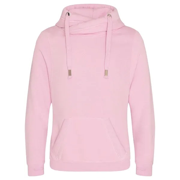 Just Hoods Cross Neck Hooded Sweatshirt... from ASI 84358 S&S Activewear