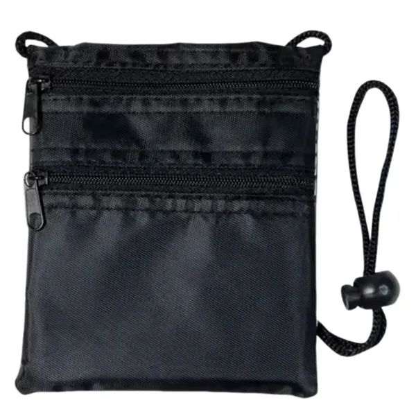 Dual zip neck travel wallet plus 1 color silkscreen imprint on... from ASI 37218 Athena Promo (tm)