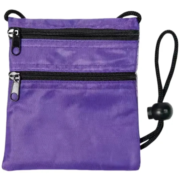 Dual zip neck travel wallet plus 1 color silkscreen imprint on... from ASI 37218 Athena Promo (tm)