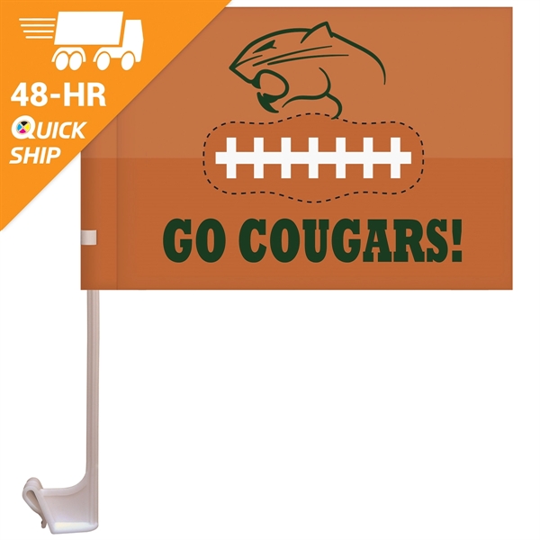 7.5" x 10.5" Single Reverse Custom Knit Polyester Car Flag with... from ASI 80228 Quinn