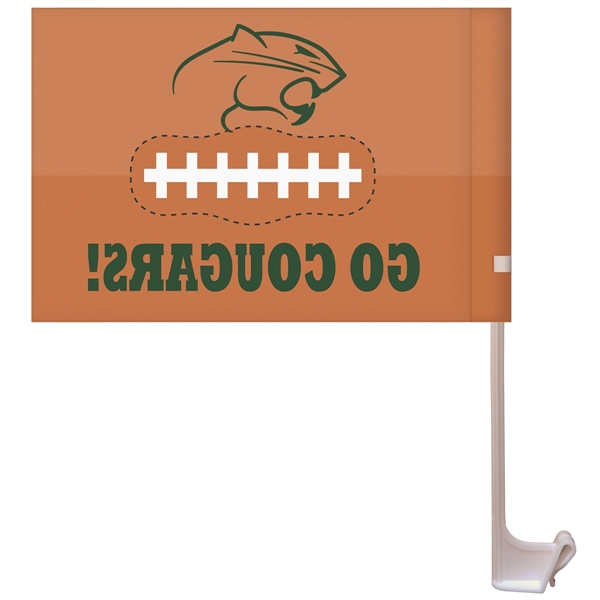 7.5" x 10.5" Single Reverse Custom Knit Polyester Car Flag with... from ASI 80228 Quinn