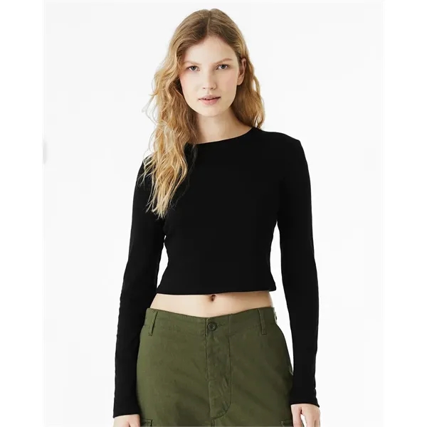 BELLA + CANVAS Women's Micro Rib Long Sleeve Baby Tee... from ASI 84358 S&S Activewear