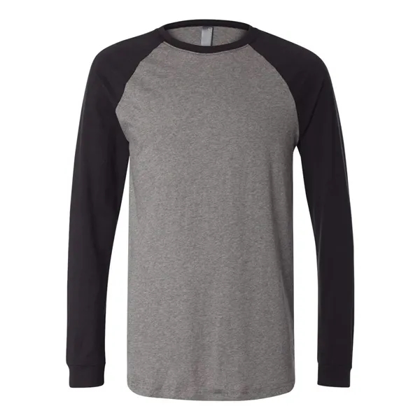 Adult long sleeve raglan baseball t-shirt. Blank product.... from ASI 84358 S&S Activewear