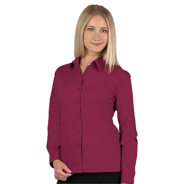 Blue Generation - Women's Pocketless Long Sleeve Poplin S...... from ASI 86018 Scrub Authority