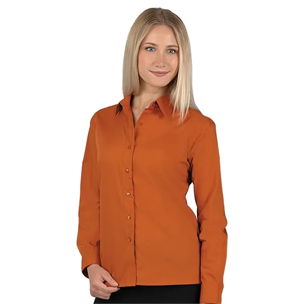 Blue Generation - Women's Pocketless Long Sleeve Poplin S...... from ASI 86018 Scrub Authority