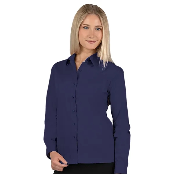 Blue Generation - Women's Pocketless Long Sleeve Poplin S...... from ASI 86018 Scrub Authority