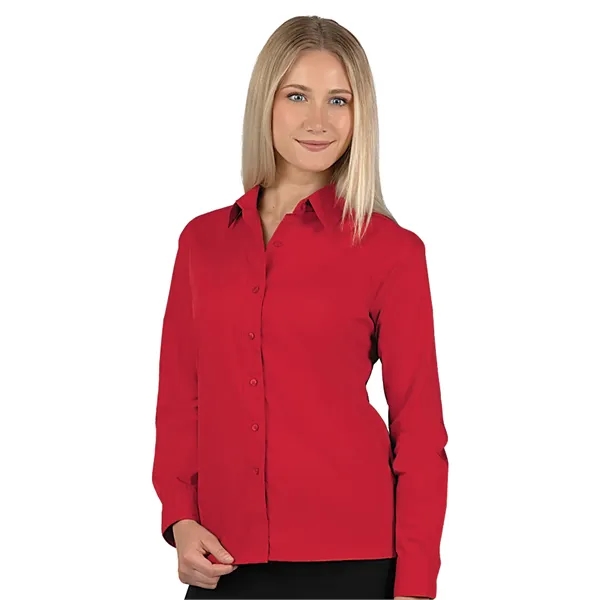 Blue Generation - Women's Pocketless Long Sleeve Poplin S...... from ASI 86018 Scrub Authority