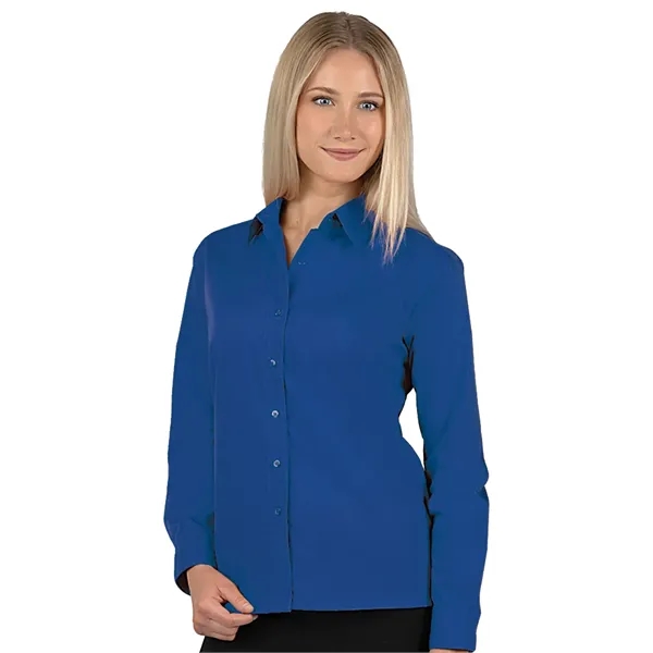 Blue Generation - Women's Pocketless Long Sleeve Poplin S...... from ASI 86018 Scrub Authority
