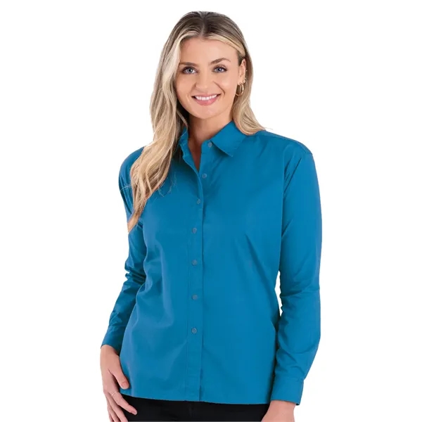 Blue Generation - Women's Pocketless Long Sleeve Poplin S...... from ASI 86018 Scrub Authority