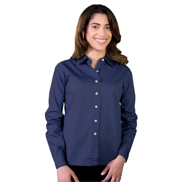 Blue Generation - Women's Pocketless Long Sleeve Superble...... from ASI 86018 Scrub Authority
