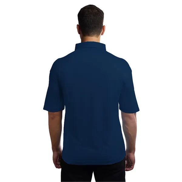 Blue Generation - Men's Pocketless Bonded Collar Dress Polo... from ASI 86018 Scrub Authority
