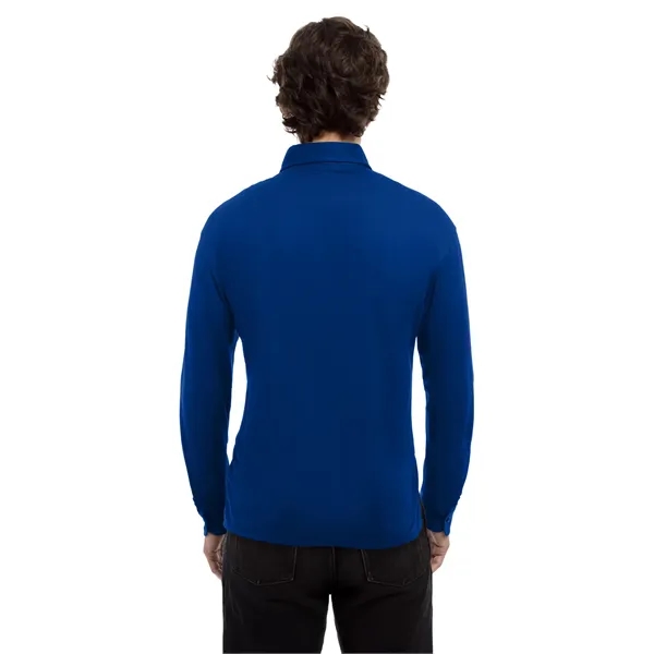 Blue Generation - Men's Pocketless Knit Stretch Woven Shirt... from ASI 86018 Scrub Authority