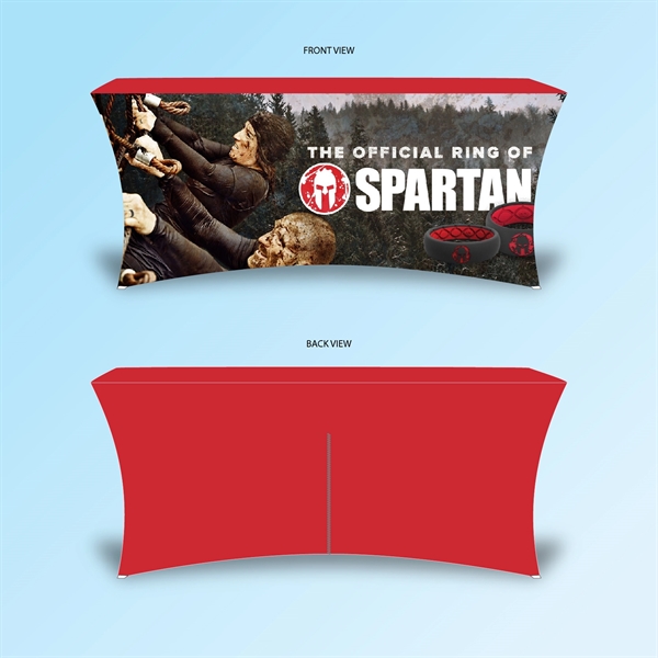 8ft Full Digital Zipper at Back Elastic Table Cover... from ASI 30442 Above & Beyond Advertising Products