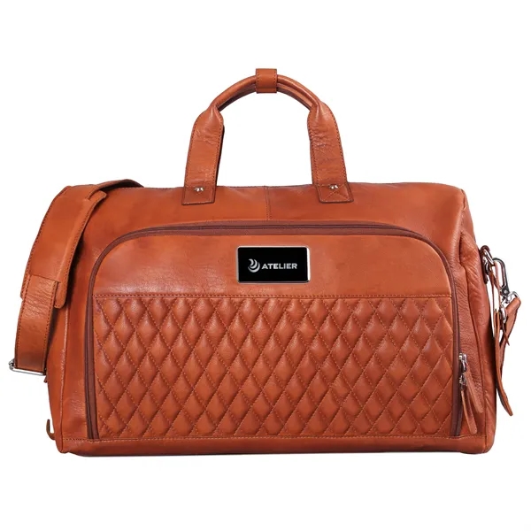 Bell Canyon Leather Duffel is made from Premium Zurich leather &... from ASI 61966 HPG / Beacon Promotions