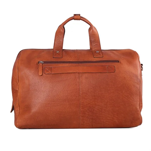 Bell Canyon Leather Duffel is made from Premium Zurich leather &... from ASI 61966 HPG / Beacon Promotions