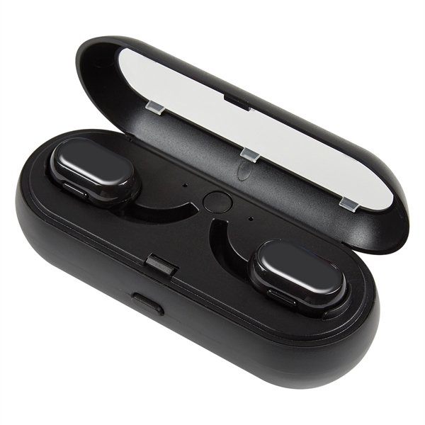 Wireless earbud headphones with high-definition Bluetooth technology and dynamic stereo sound... from ASI 61125 Hit Promotional Products