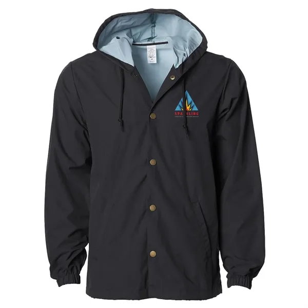 INDEPENDENT TRADING CO. WATER RESISTANT HOODED WINDBREAKER JACKET... from ASI 30208 A P Specialties / AP Specialties