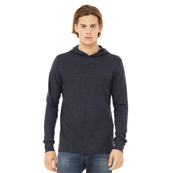 Adult long sleeve jersey hooded t-shirt. Blank product.... from ASI 84358 S&S Activewear