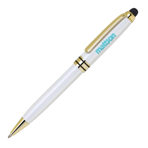 Brass ballpoint pen with stylus.... from ASI 79535 Primetime / Primetime