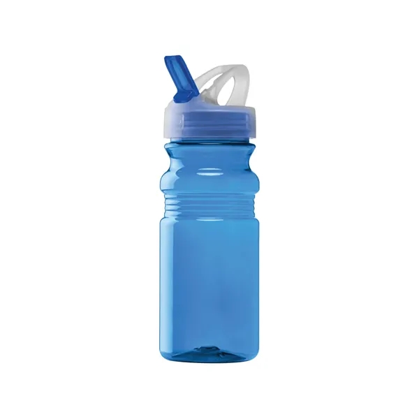 20-oz. PET plastic water bottle with flip spout lid. Made in... from ASI 57655 STOPNGO Line