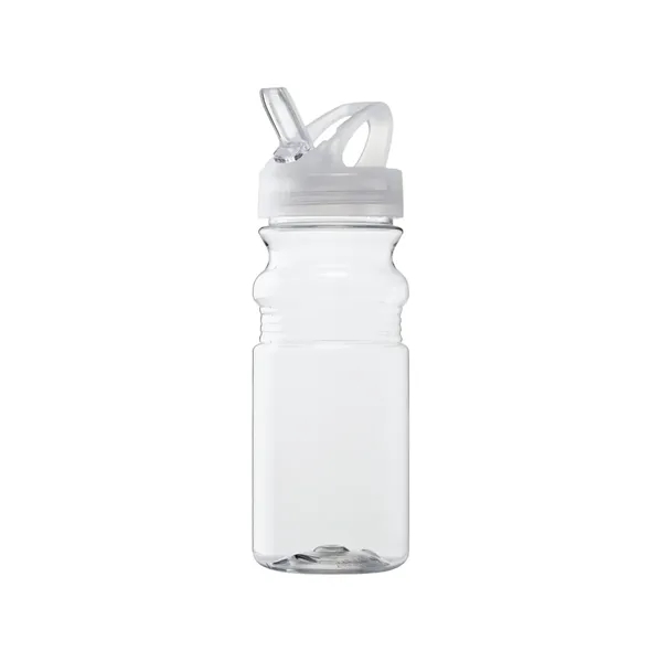 20-oz. PET plastic water bottle with flip spout lid. Made in... from ASI 57655 STOPNGO Line