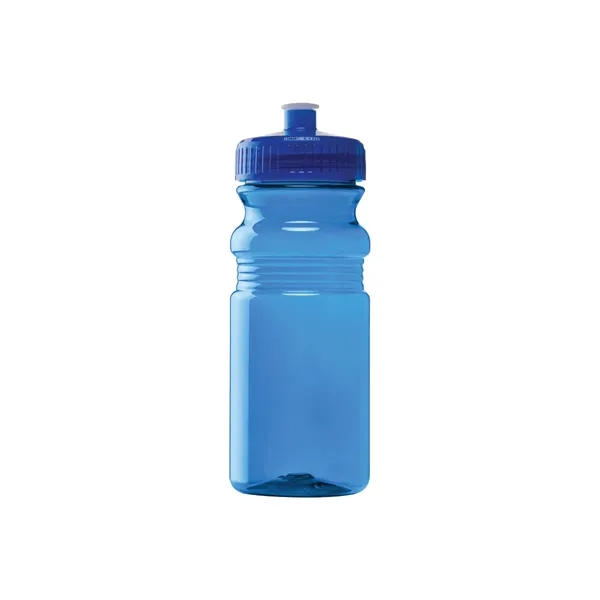 20-oz. PET plastic water bottle with push pull spout lid. Made... from ASI 57655 STOPNGO Line