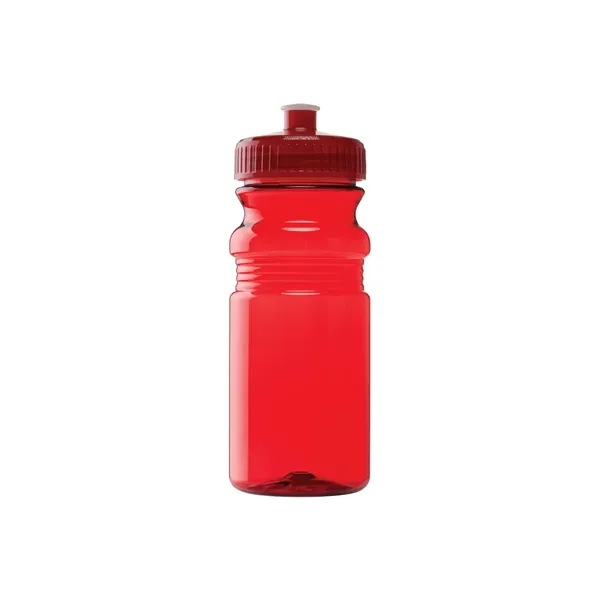 20-oz. PET plastic water bottle with push pull spout lid. Made... from ASI 57655 STOPNGO Line