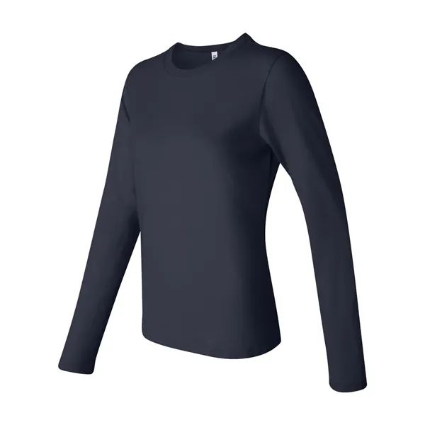 Women's long sleeve crewneck jersey t-shirt. Blank product.... from ASI 84358 S&S Activewear