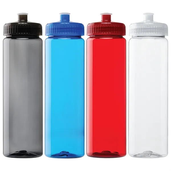 25-oz. PET plastic water bottle with push pull lid. Made in... from ASI 57655 STOPNGO Line
