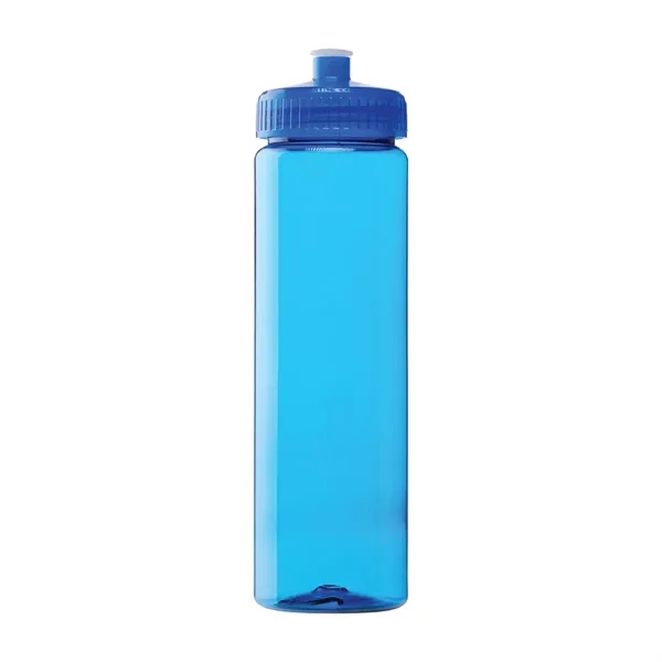 25-oz. PET plastic water bottle with push pull lid. Made in... from ASI 57655 STOPNGO Line