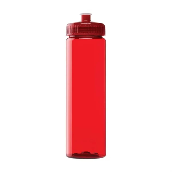 25-oz. PET plastic water bottle with push pull lid. Made in... from ASI 57655 STOPNGO Line