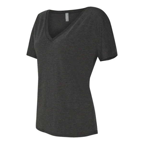 Women's flowy V-neck drop sleeve shirt. Blank product.... from ASI 84358 S&S Activewear