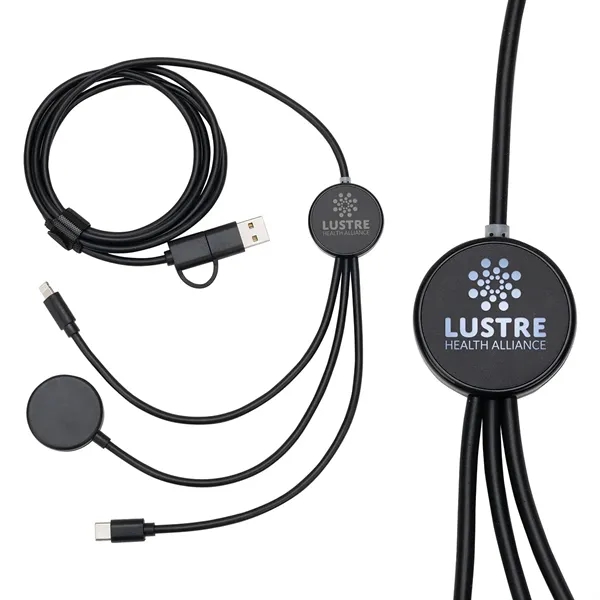 5-in-1 48- Charging Cable with Watch Charger & Light-Up Logo... from ASI 36730 Ariel Premium Supply Inc