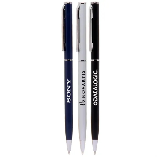 Metal ballpoint pen with customizable barrel.... from ASI 39552 BEL Promo