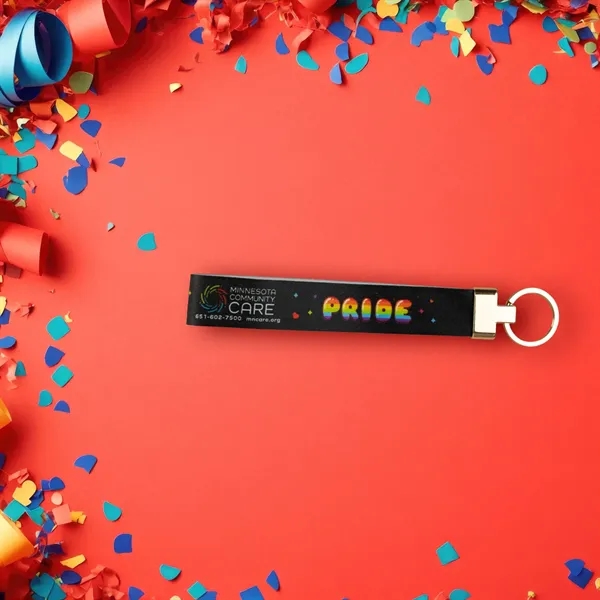 Full Color Metal Fob Lanyard... from ASI 30208 A P Specialties / AP Specialties