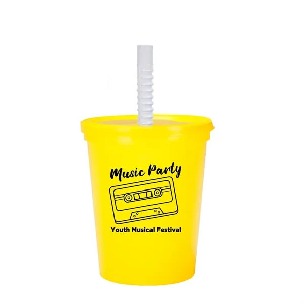 Stadium cup with Lid and Straw... from ASI 62088 IDProductsource