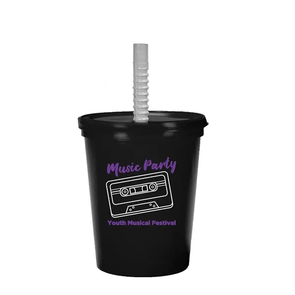 Stadium cup with Lid and Straw... from ASI 62088 IDProductsource