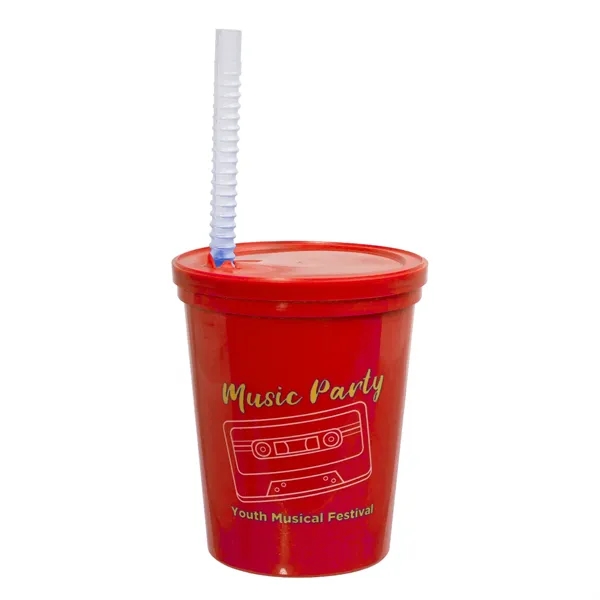 Stadium cup with Lid and Straw... from ASI 62088 IDProductsource