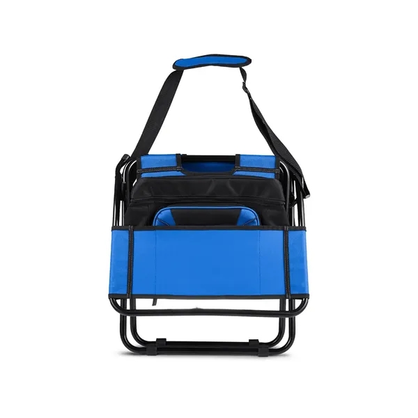 Folding chair/stool and cooler is made of 600 denier polyester and... from ASI 79530 Prime Line