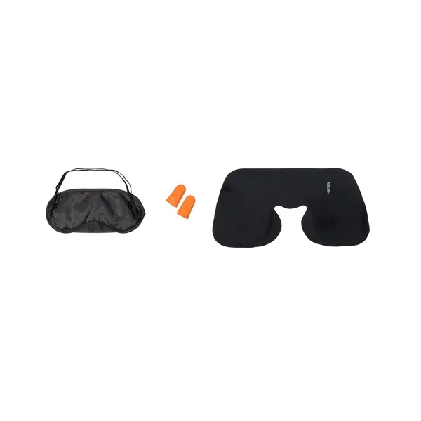 Compact travel set with ear plugs, eye mask, drawstring pouch and... from ASI 79530 Prime Line
