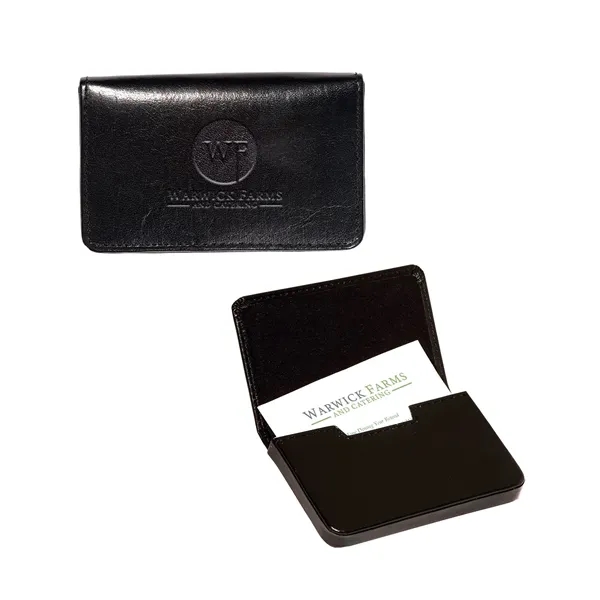 Leather and microfiber magnetic card case, holds approximately 20 cards.... from ASI 79530 Prime Line