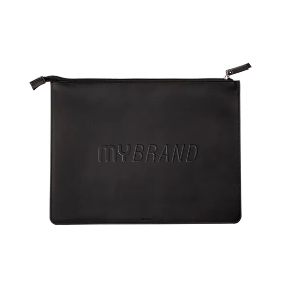 A PU faux leather letter size zip folio holder for your... from ASI 79530 Prime Line