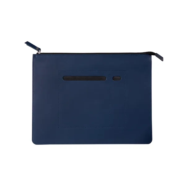 A PU faux leather letter size zip folio holder for your... from ASI 79530 Prime Line