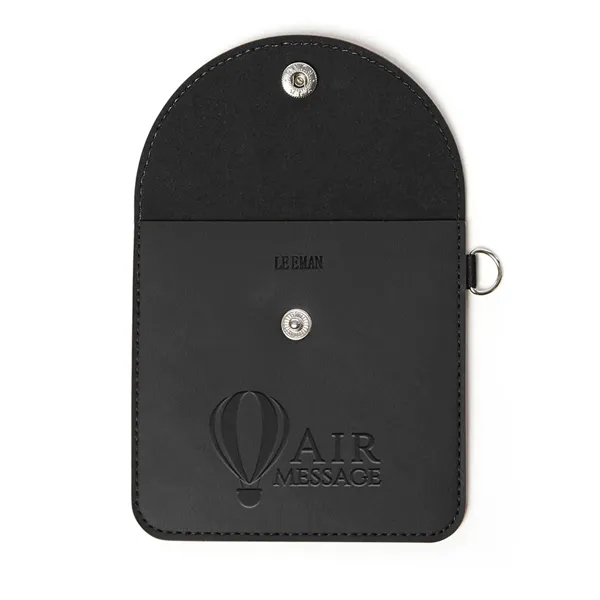 3.625" x 3.625" Tuscany™ thermo polyurethane storage pouch with PVC window... from ASI 79530 Prime Line