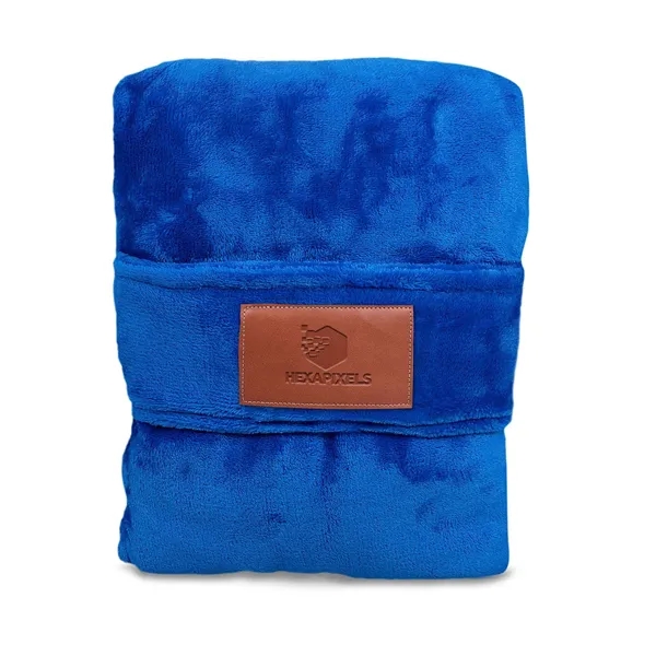 Leeman™ 100% polyester travel pillow/blanket.... from ASI 79530 Prime Line