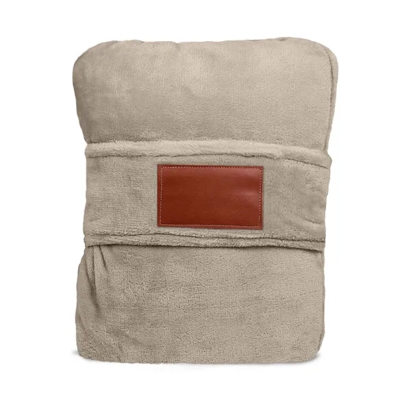 Leeman™ 100% polyester travel pillow/blanket.... from ASI 79530 Prime Line