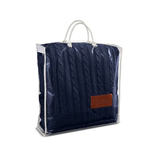 Sherpa throw with a PU patch and Sherpa backing.... from ASI 79530 Prime Line