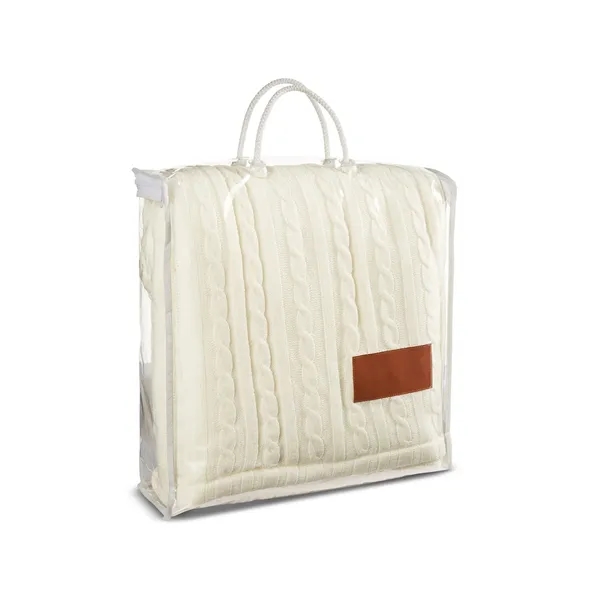 Sherpa throw with a PU patch and Sherpa backing.... from ASI 79530 Prime Line