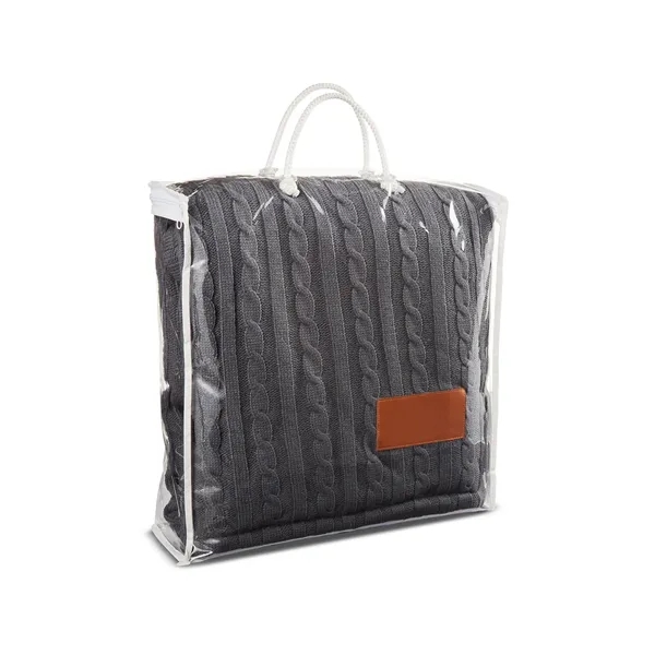 Sherpa throw with a PU patch and Sherpa backing.... from ASI 79530 Prime Line