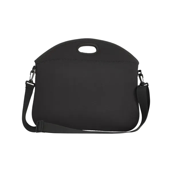 16" x 14" x 14" black neoprene laptop bag with zippered... from ASI 79530 Prime Line